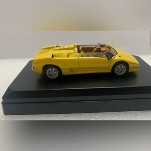 Yellow Convertible Model Car